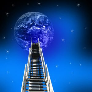 Focus on the ladder not the moon